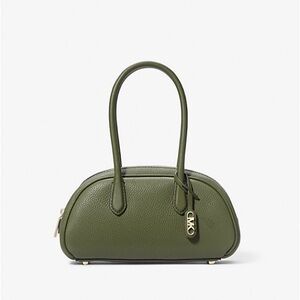 Michael Kore Lulu Small Pebbled Leather Satchel